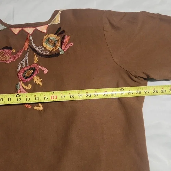 INDIGO MOON Brown Embroidered Women's Jacket. Size 2X. - Picture 7 of 11